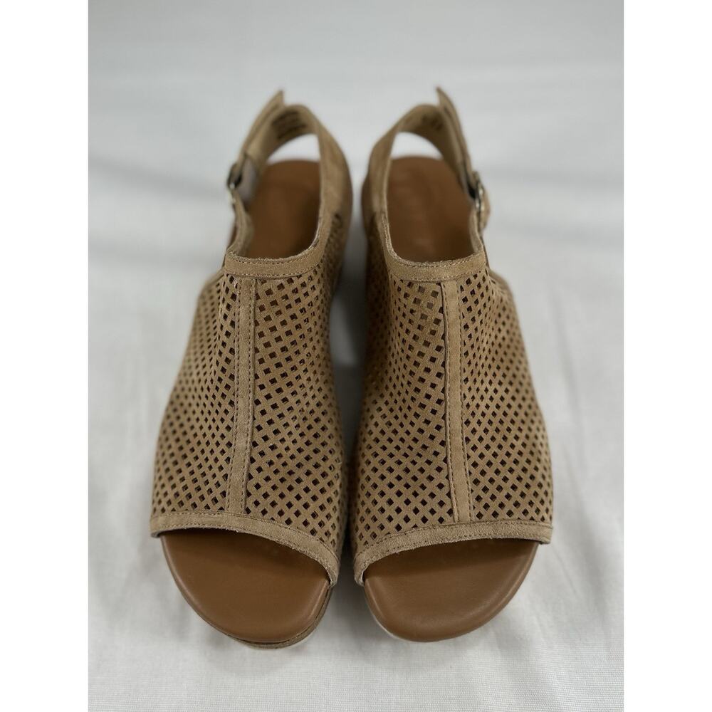 Paul Green Sandals ‘CLEO’ Wedge Slingback-sandals AU6-US8.5 World Travelers Fev. - Picture 7 of 11